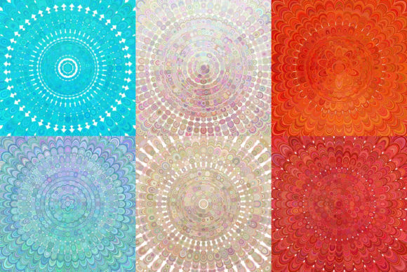 6 Floral Mandala Backgrounds: A Creative Resource for Designers and Content Creators