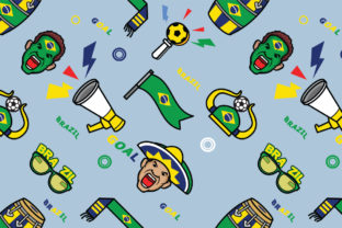 Brazil Soccer Supporter Pattern