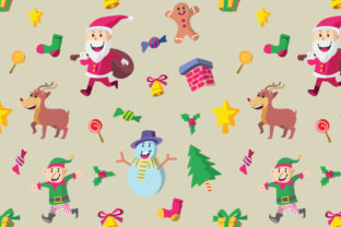 Christmas Character Seamless Pattern: A Versatile Design for Creative Projects
