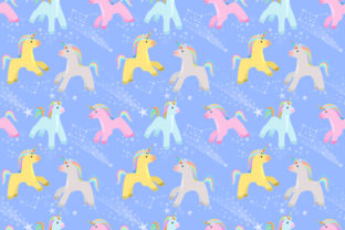 Cute Unicorn in Space Pattern: A Versatile Design for Creative Projects