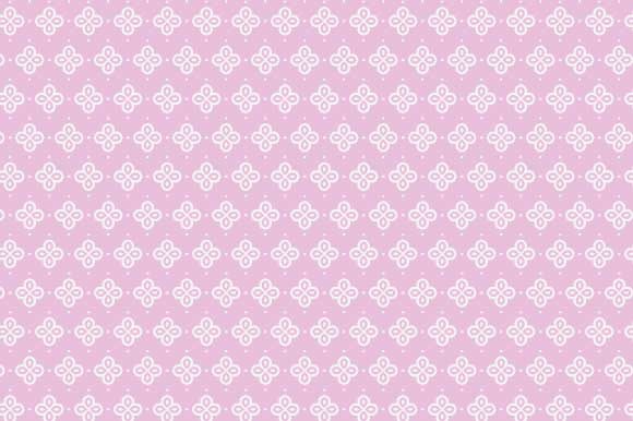 Digital Paper Pink White Pattern