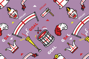 England Supporter Gear Seamless Pattern: A Versatile Design for Creativity and Practical Use