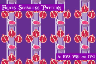 Fig and Pomegranate Fruits Pattern