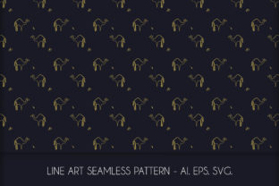 Line Art Camel Seamless Pattern: A Versatile Design for Creative Projects