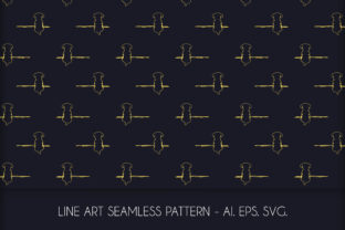 Line Art Dog Lonely Seamless Pattern: A Versatile Design Asset for Modern Creators