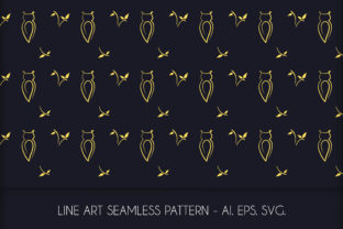 Line Art Owl Seamless Pattern: A Versatile Tool for Designers and Creators