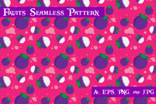 Mangosteen Fruits Seamless Pattern: A Versatile Design for Creativity and Functionality