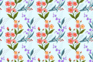 Orange and Purple Flowers Pattern: A Versatile Design for Creative Projects