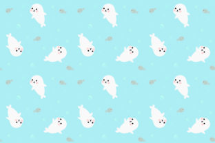 Seamless Pattern Cute Seal and Fish: A Versatile Design for Creative Projects