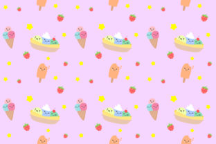 Seamless Pattern Pastel Ice-cream: A Versatile Design for Creative Projects