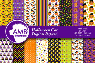Spooky Style with Halloween Cats Pumpkins Papers