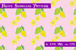 Strategic Use of Beautiful Mango and Star Fruits Seamless Pattern in Design and Branding
